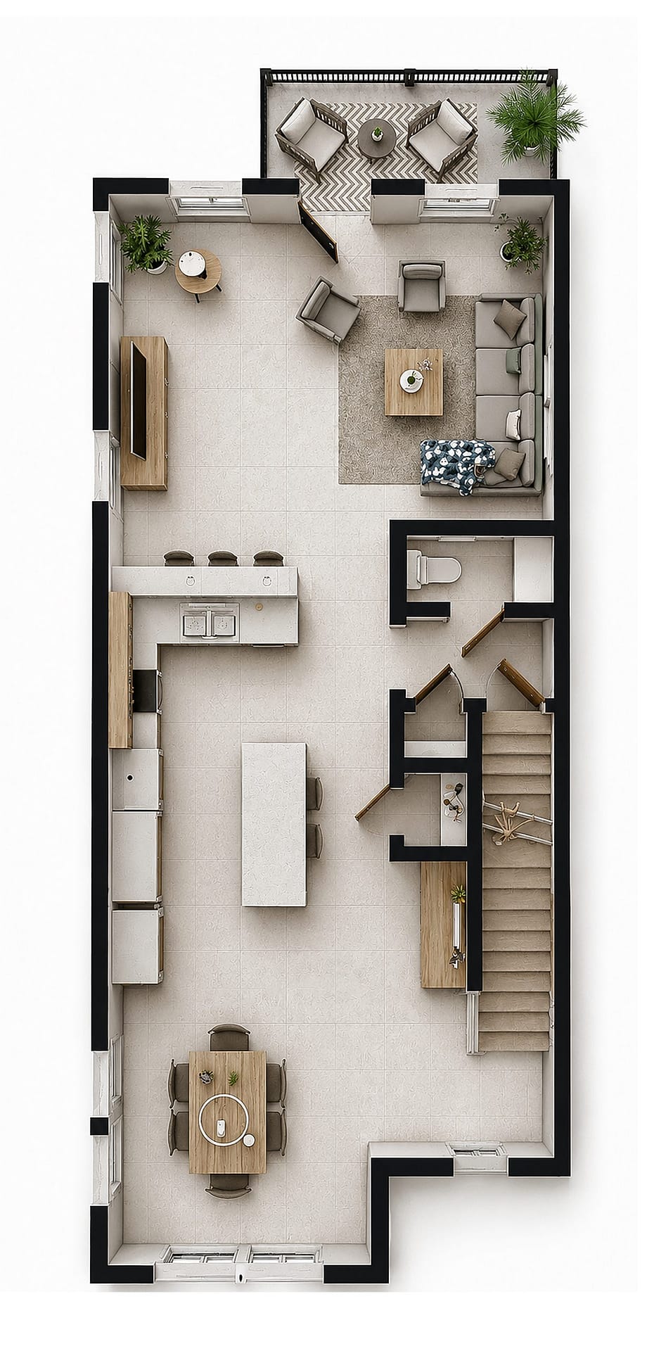 Second Floor — 3D View
