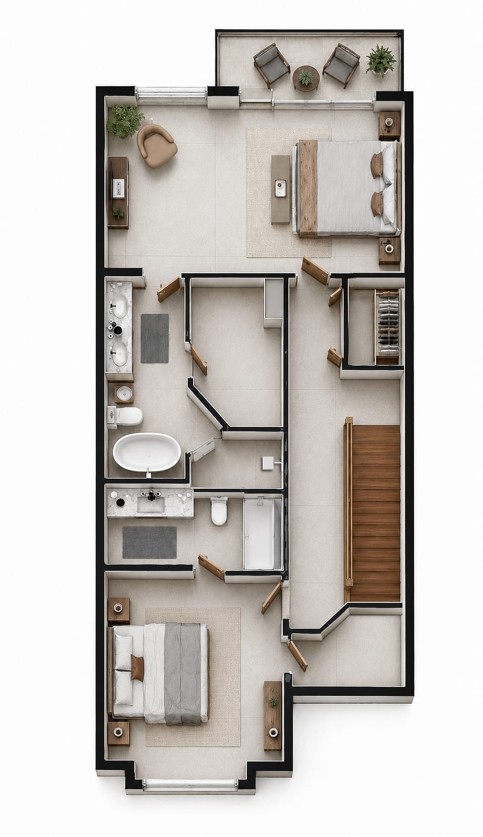 Third Floor — 3D View