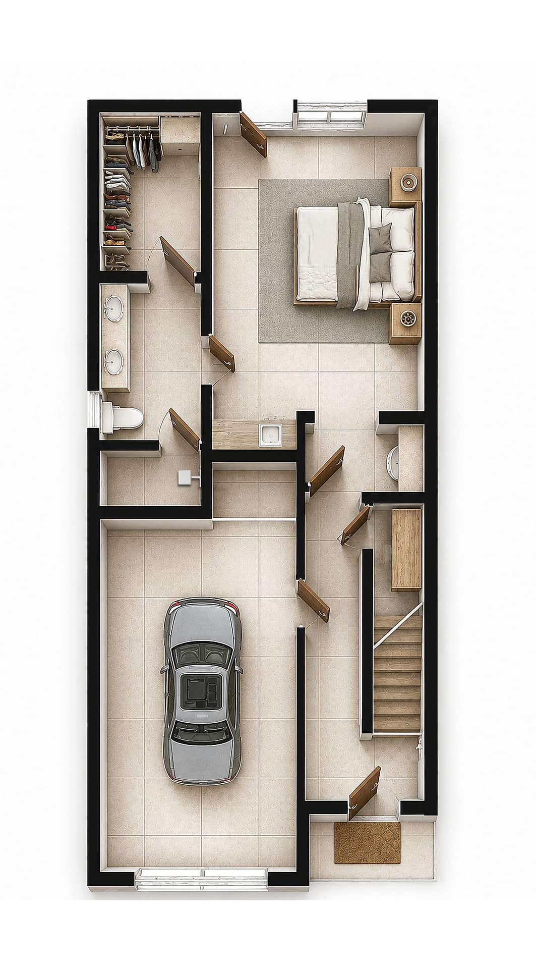 First Floor — 3D View